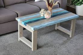 Beach Coffee Table With Frosty White