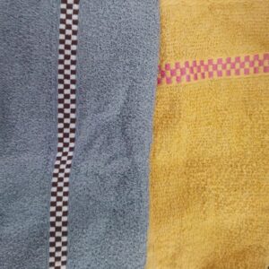 Yellow And Grey Colour Cotton Hanky For Women Pack Of 2