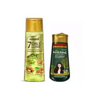 Emami 7 Oils In One Damage Control Hair Oil 200Ml With Free Kesh King Shampoo 30Ml
