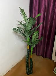 Artificial Palm Tree Green Areca Plant Home Decorative Tree 5.5 Feet Bonsai Artificial Plant 150 Cm Green