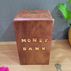 Big Wooden Box Piggy Box Money Bank