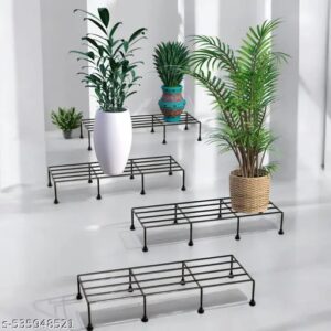 Black Colour Plant Iron Stand Pack Of 4