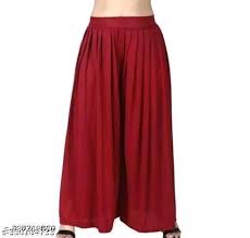 Gopi Collection Jumbo Plazo Xxl Red Colour