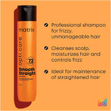 Matrix Opti Care Smooth Straight Shampoo 350Gm