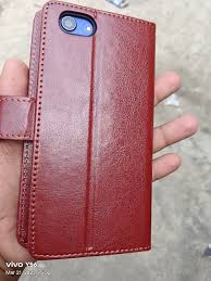 Flip Cover For Oppo A83 Brown Colour