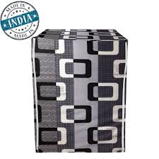 Black Washing Machine Cover With Zip