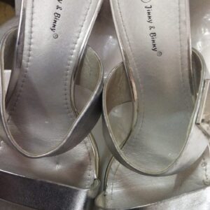 Silver Color Sandals Size 5 For Women