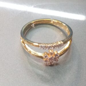 Artificial Finger Ring For Women Gold