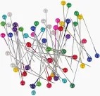 Multicolor Head Pins 15Pcs