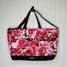 Pink Floral Printed Bags For Home 1Pc