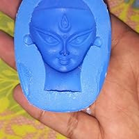 Blue Color Durga Mata Silicone Face Mold