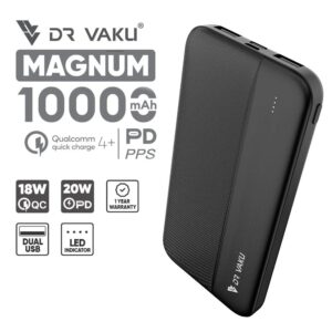Vaku Luxos Drv 5001 10000 Mah Black Color Power Bank