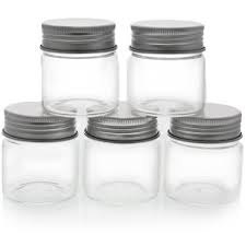 Set Of 5 Mini Mason Jars With Lids