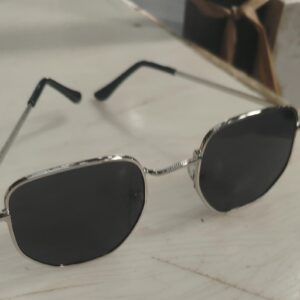Black And Silver Coour Sunglasse For Unsiex