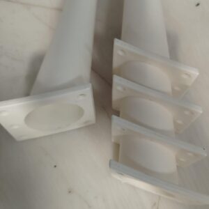 White Color Plastic Sofa Legs 5 Pcs