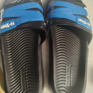 Black And Blue Colour Flip Flops For Men Size 9