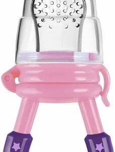 Silicone Fruit And Food Nibbler Fruit Feeder For Baby Purple