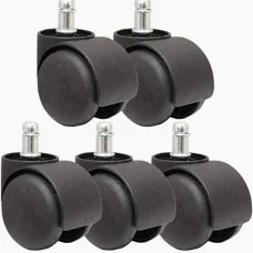 5 Pcs Chair Wheels Black
