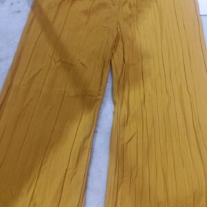 Women Trousers Yellow Colour Size M