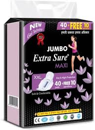 Extra Sure Jumbo Xxl Maxi Sanitary Pads 40 Pads