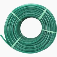 Anna Agro 1 Inch 12Mm 50 Meters 162 . 5 Feet Green 3 Layered Heavy Duty Braided Water Hose Pipe
