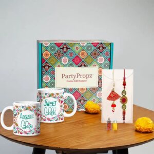 Party Propz Bhaiya Bhabhi Rakhi Gift 6 Units Pack