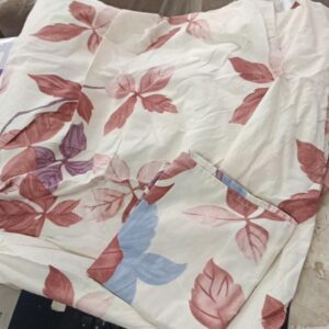 Pink Cotton Fitted Elastic Bedsheet With 2 Pillow