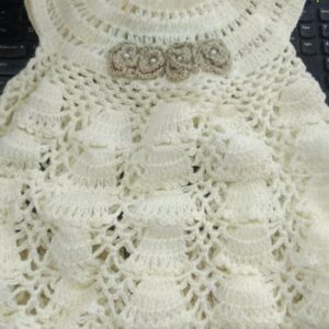 Woonie Girls Fit Flare Dress Cream Color Size 2 To 3 Year