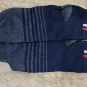 Men Socks Ankle Length Color Blue