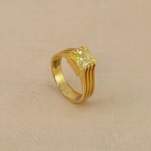 Gold Elegant Yellow Ring For Men