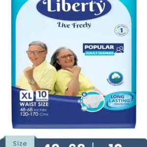 Liberty Popular Tape Adult Diaperswaist Size Xl 10 Pieces