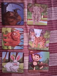 Wooden Animal Jigsaw Puzzle Set 4 Pieces Of Fun Learning