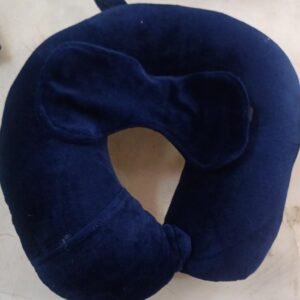 Premium Ushaped Travel Neck Pillow Eye Cover For Men Women Colour Blue