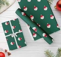 Party Propz Gift Wrapping Paper For Christmas Green Size 27X27X6 Cm