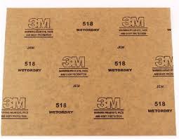 3M Wet Or Dry 518 Sandpaper Black P220 Grit Pack Of 21