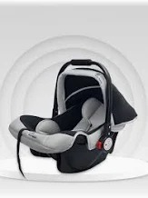 R For Rabbit Cozy Carry Cot 3 In 1 Multipurpose Carry Cot Black And Grey Color