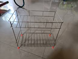 Stainless Steel Spice 2 Tier Trolley Container Pack Of 2