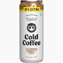 Sleepy Owl Hazelnut Cold Coffee Can 230Ml