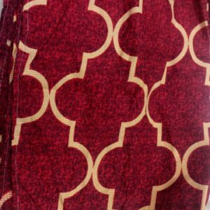 6 Pcs Red Colour Pillow Cover