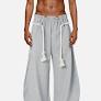 Eversion Men Grey Men Baggy Barrel Sweatpants Size L