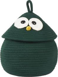 Snug Jute Kitchen Essentials Storage Basket Green 1 N