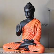 8 Inch Buddha Statue For Home Decor Idolshowpiece Decorative Showpiece