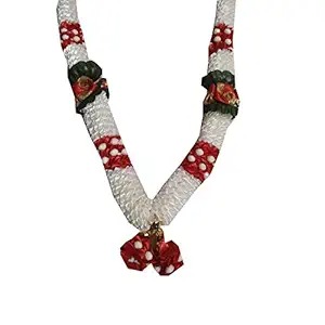 White. Red. And Gold Mixed Artificial Flower Garland Timeless Elegance For Your Space 1 Ft Pack Of 2