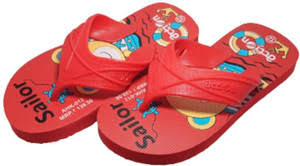 Action Sailor Kids Slip On Slipper Red Size 12