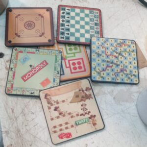 Wooden Tea Coaster Set Of 6