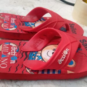 Action Sailor Kids Slip On Slipper Red Size 13