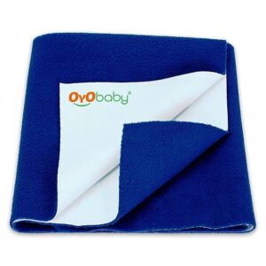 Oyo Baby Newborn Baby Dry Sheet Waterproof Underpad 70X50 Cm Blue