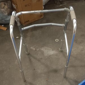 Walker. Lightweight Folding Walker With 7 Height Supports Up To 110 Kg For Adults. Senior Citizen And Patients