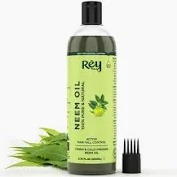 Rey Naturals Cold Pressed Neem Oil For Skin Hair Growth 200Ml