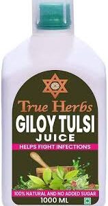 True Herbs Pure Giloy Tulsi Juice Immunity Booster No Added Sugar. 1000Ml